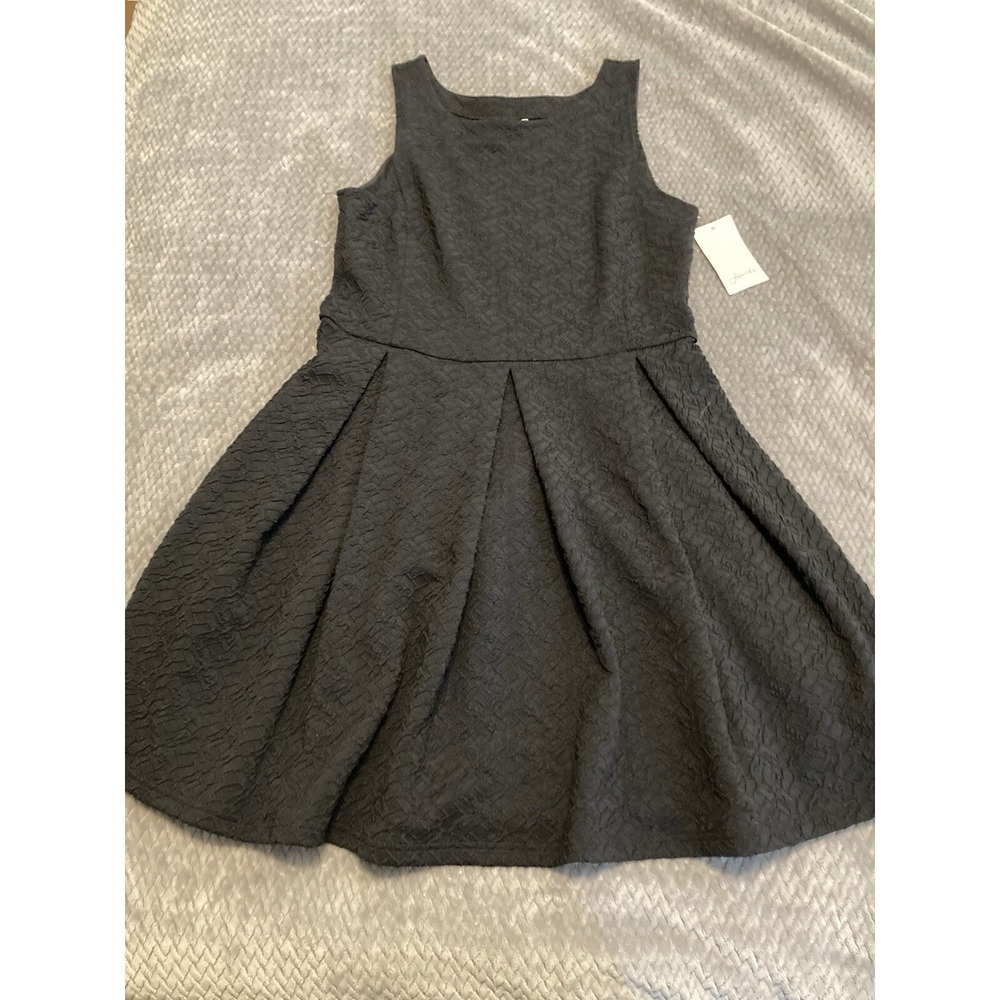 NWT Womens Pleated Dress by Frenchi - Black - size XL